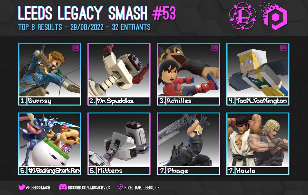 Leeds Legacy #53 top 8! Thanks again to coming and hope to see you all next week!