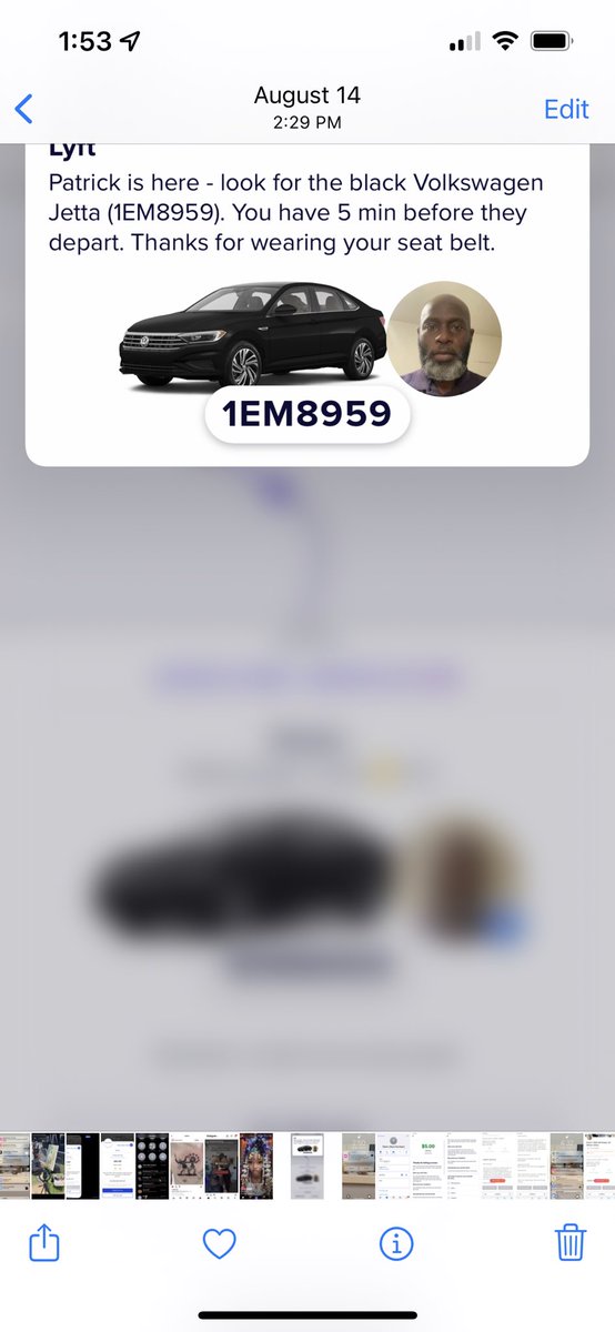 ⚠️(DMV area) Ladies and gentlemen, please be careful with the riding apps! August 14th I was paired with “Patrick” and it was by far the most uncomfortable ride I’ve experienced with Lyft.