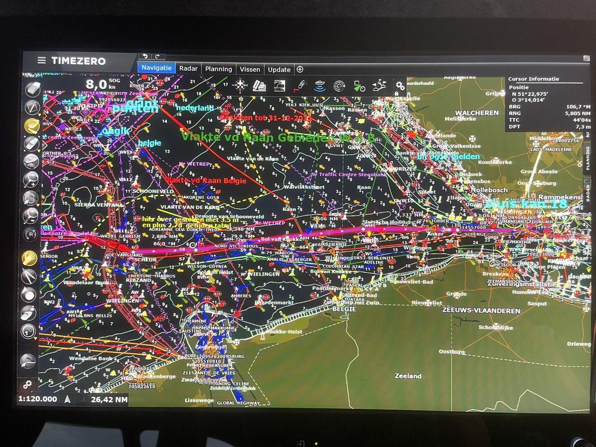 Sailing to Vlissingen, to unload the catch, ready to sell tomorrow at the fish auction of IJmuiden. #Flyshoot