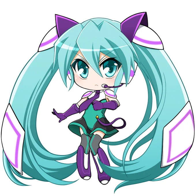 今日は初音ミクさんのお誕生日だそうで、昔描いたシンカリオンの発音ミクさん。 