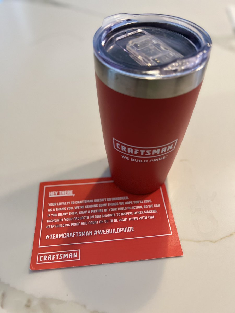 IWTMYL's tweet photo. Appreciate the coffee mug hookup by @craftsman #WeBuildPride #TeamCraftsman https://t.co/6g556vpx48
