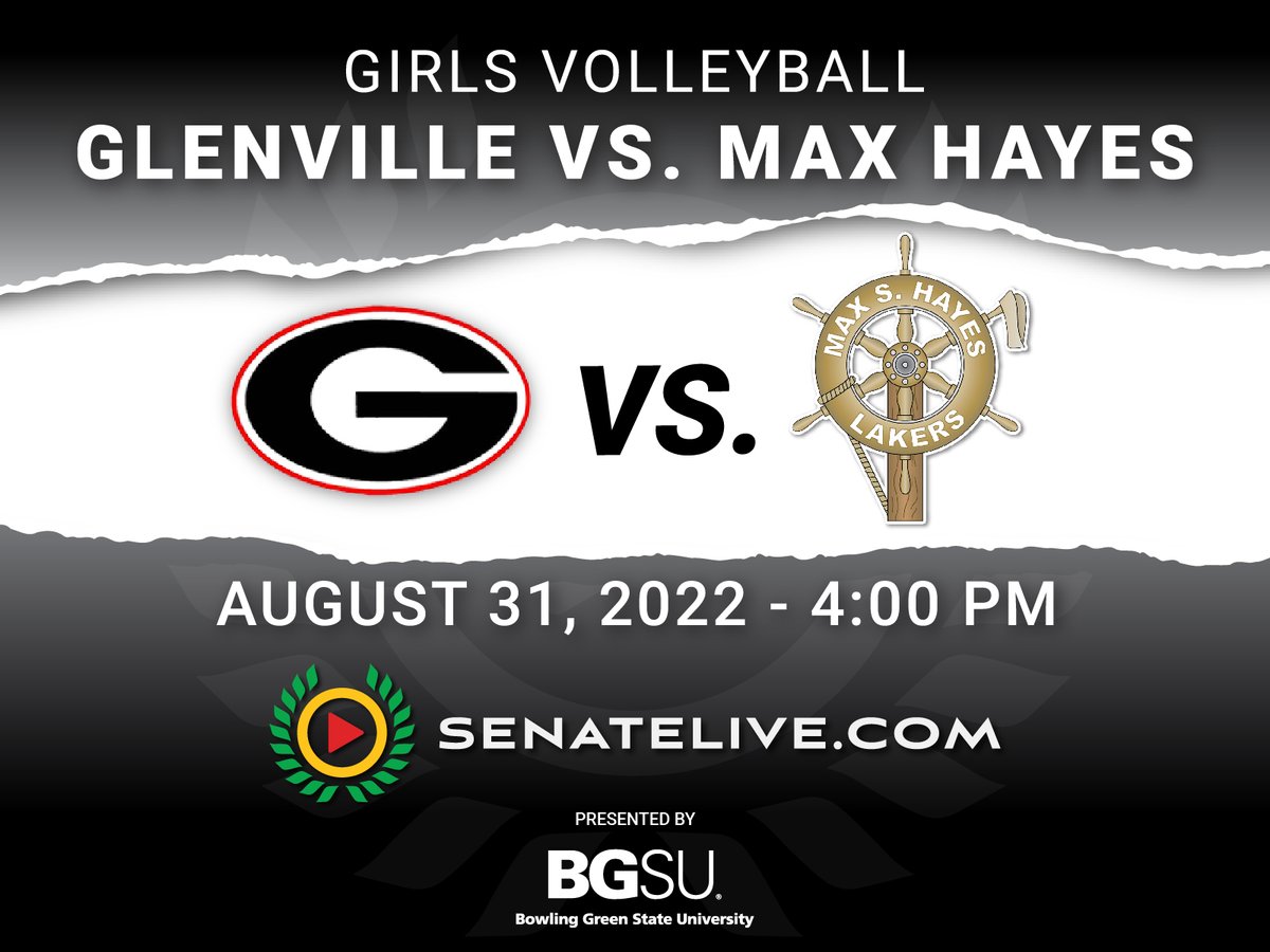 SenateLive's tweet image. Watch Glenville vs Max Hayes Girls Volleyball on SenateLive.com Tomorrow 8/31/22 @ 4PM Free! #SenateLiveDW @CLEMetroSchools @CLESenateSports @DistrictWON