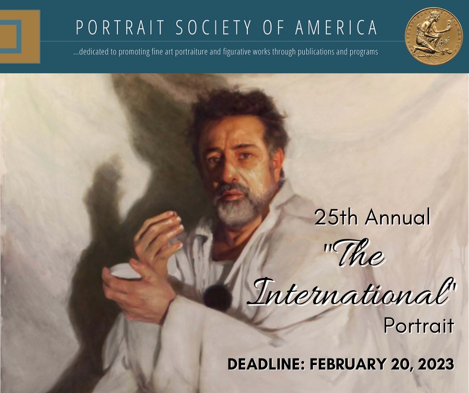artcontests's tweet photo. Portrait Society of America - 25th Annual "The International" Portrait Competition - AWARDS: $50,000 Grand Prize. DEADLINE: February 20, 2023. https://t.co/oX7dftjDWZ
#TheArtList #PortraitSocietyofAmerica #25thAnnualTheInternationalPortraitCompetition #portraitcompetition https://t.co/311Ta5EzeH
