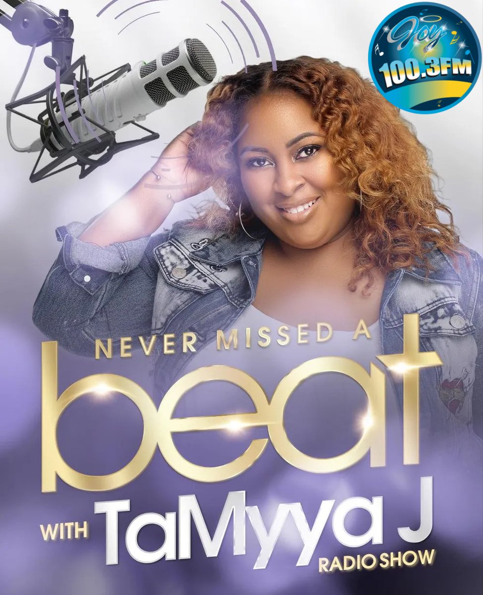 Joy1580FM's tweet photo. Joy 100.3 FM invites you to #REJOICE with @tamyya_j!  Be sure to #ListenLive from 7 pm to midnight Monday through Friday! 
Visit https://t.co/m1mrhKmMw5 to tune in to Never Missed A Beat.
#joy1003FM #TamyyaJ #NeverMissedABeat https://t.co/DT28y348Ji