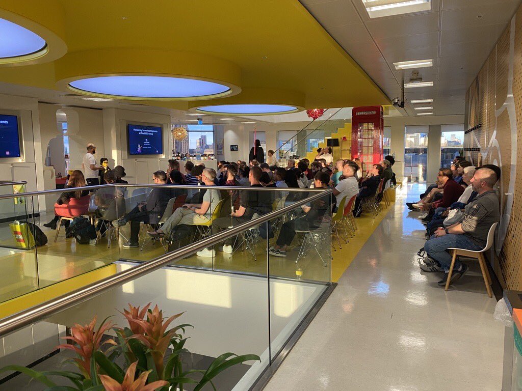 Our #AWS #serverless special Meetup in London has kicked off with <a href="/level_out/">Luke Hedger</a> sharing how we’re pioneering serverless payments!
#LEGOEng #BehindTheBricks #LEGOTeam