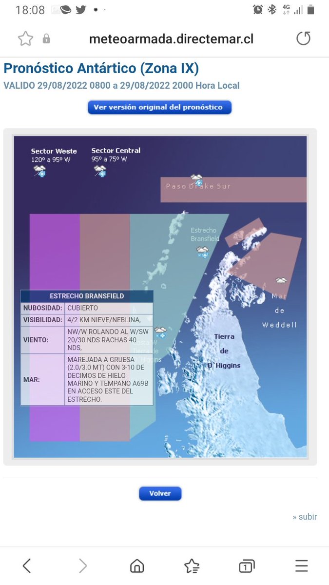 Off_Valpo's tweet photo. [NUEVO] radio aviso náutico N°301 https://t.co/MTG2VyKYIF… teledetección de #hielos a la deriva en las islas #Shetland_del_Sur (XII Región de @Magallanes y la @AntarcticaCL) témpanos tabulares gigantes #A76a 73x14 Mn (135x26 km) y #A69b 4x5 Mn (7x9 km) https://t.co/LfXxjMtM3J… https://t.co/JgZKyU8uSI