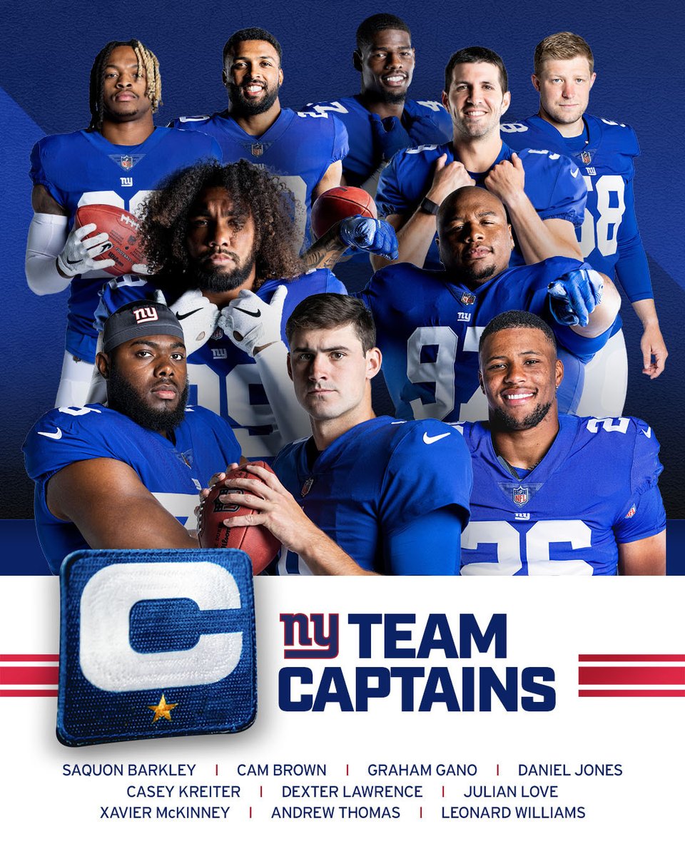 Giants's tweet photo. Got the C on their chests 🤩 https://t.co/46kzXvUQzq