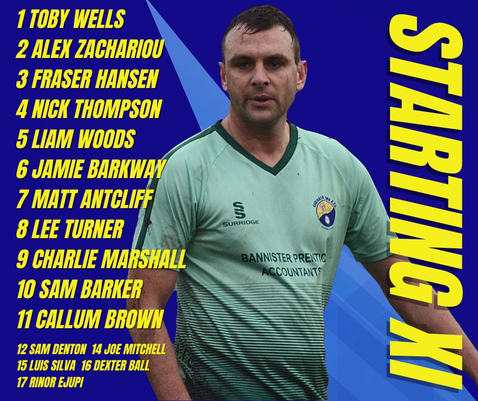 Your Garforth Town team this evening 💙💛