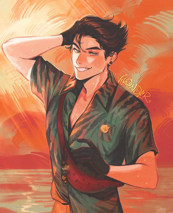 The end of summer  (tiger Tisha boi #ocs) 