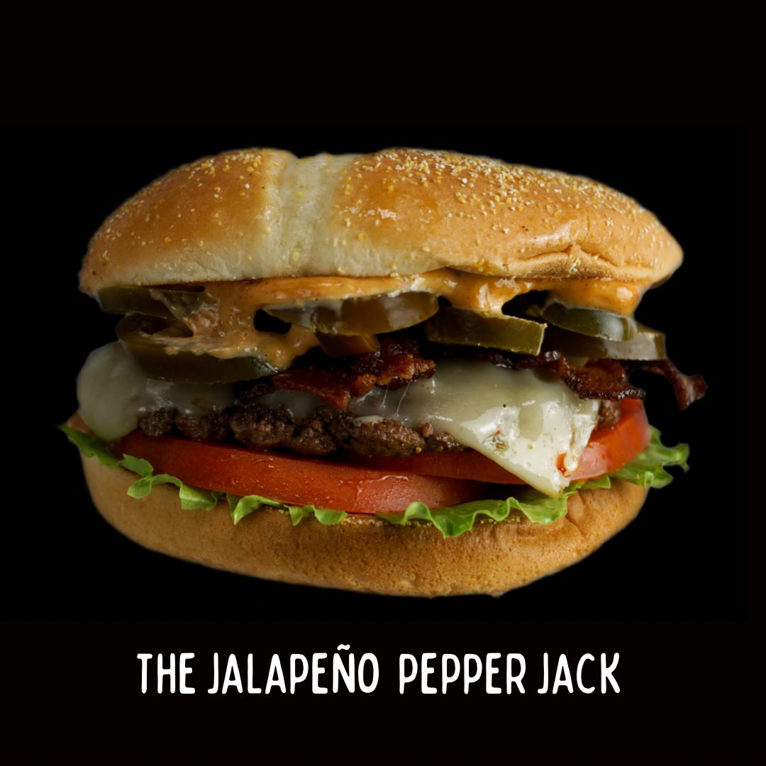 BurgerHouseEug's tweet photo. Let’s spice it I’m in here! The jalapeño bacon pepper jack burger is the spice in your life that you’re missing. With chipotle mayo, pickled jalapeños 🌶 tomato 🍅 lettuce 🥬 pepper jack cheese 🧀 and bacon 🥓 all on a 1/4 lb beef patty 🐄. https://t.co/SEb05be4Lg