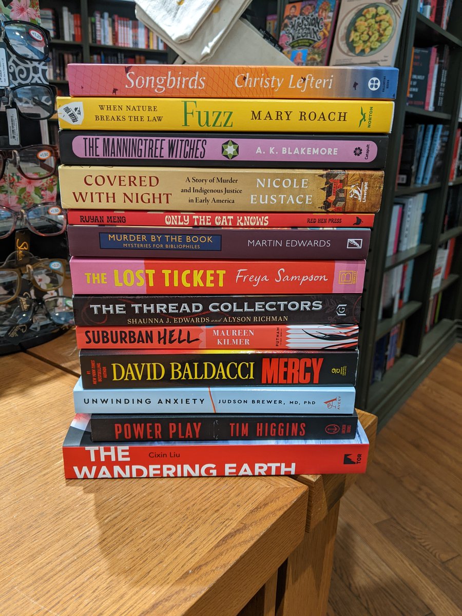 ShakeandCoUWS's tweet photo. Lots of good choices in this week's #NewReleases
#DavidBaldacci
#JenniferLewis
#MaryRoach
#taylorjenkinsreid
#JessieBurton
#LCixin
#nicoleeustace
#ChristyLefteri https://t.co/8eoXsuBUwS