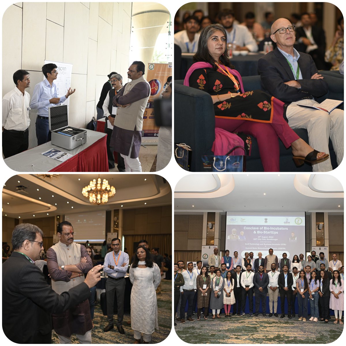 STBI_DSTGoG's tweet photo. It was our honor to host Hon'able Minister S&amp;T, Shri @jitu_vaghani at Conclave of Bio-Incubatiors and Bio-start-ups, Gandhinagar. He interacted with the Start-ups incubated at STBI and encouraged them for innovations.
#startups #innovation #incubator https://t.co/qoHADb5owU