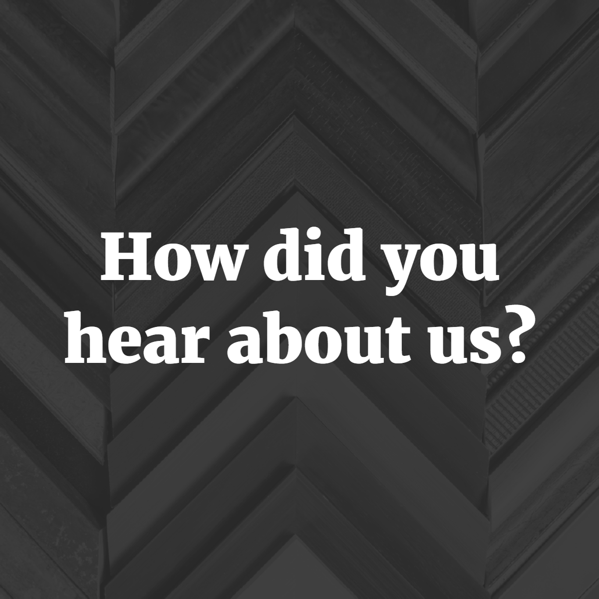 AllenFrame's tweet image. Did you discover us online? Maybe someone referred you our way? Perhaps you were driving by? Let us know!