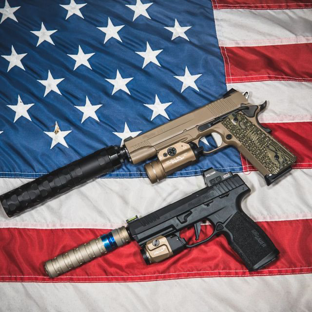 OpticsPlanet's tweet photo. IG #Repost πΈ by @715_tactical:
Double hush puppies βοΈ
#sig #sigsauer #sigp322 #p322 #22 #trainer #p320 #signation #holosun #gunpictures #gunsfanatics #gunsdaily #gunpicsdaily #45acp #weaponsreloaded #staylethal #gunsdailyusa #awesomeguns #liveqordie #rimfire #rimfiredaily https://t.co/VQHpo9WU6u