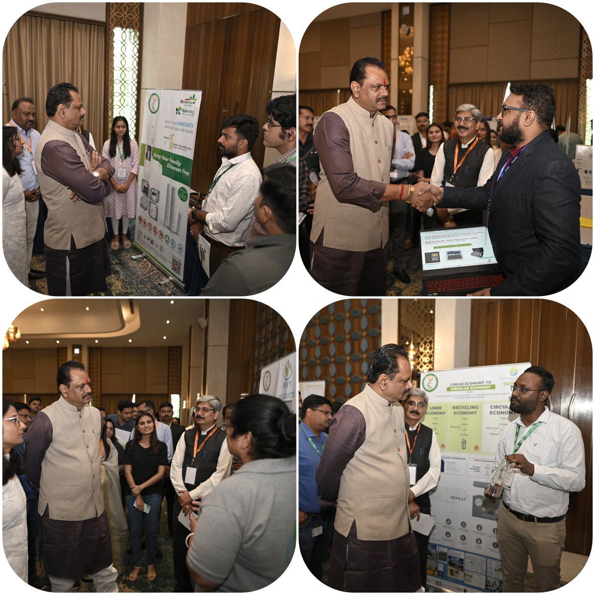 STBI_DSTGoG's tweet photo. It was our honor to host Hon'able Minister S&amp;T, Shri @jitu_vaghani at Conclave of Bio-Incubatiors and Bio-start-ups, Gandhinagar. He interacted with the Start-ups incubated at STBI and encouraged them for innovations.
#startups #innovation #incubator https://t.co/qoHADb5owU