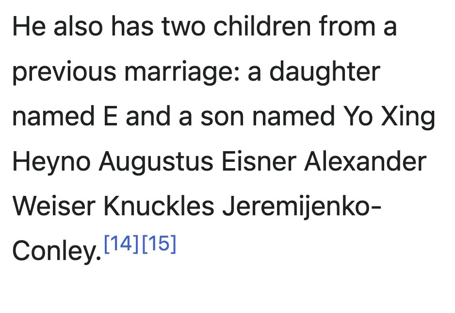 depthsofwiki's tweet image. hilarious sentence from a "personal life" section