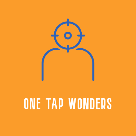 TEAM: One Tap Wonders
                               (Aim GS AVG) 
> Nimai                    78, 80, 79
> ReformedCS        87, 85, 86
> FereWulf              86, 86, 86
> Chester                77,  79, 78
> Prexxov                74,  74, 74
> ViezeFreddy        60, 60, 60