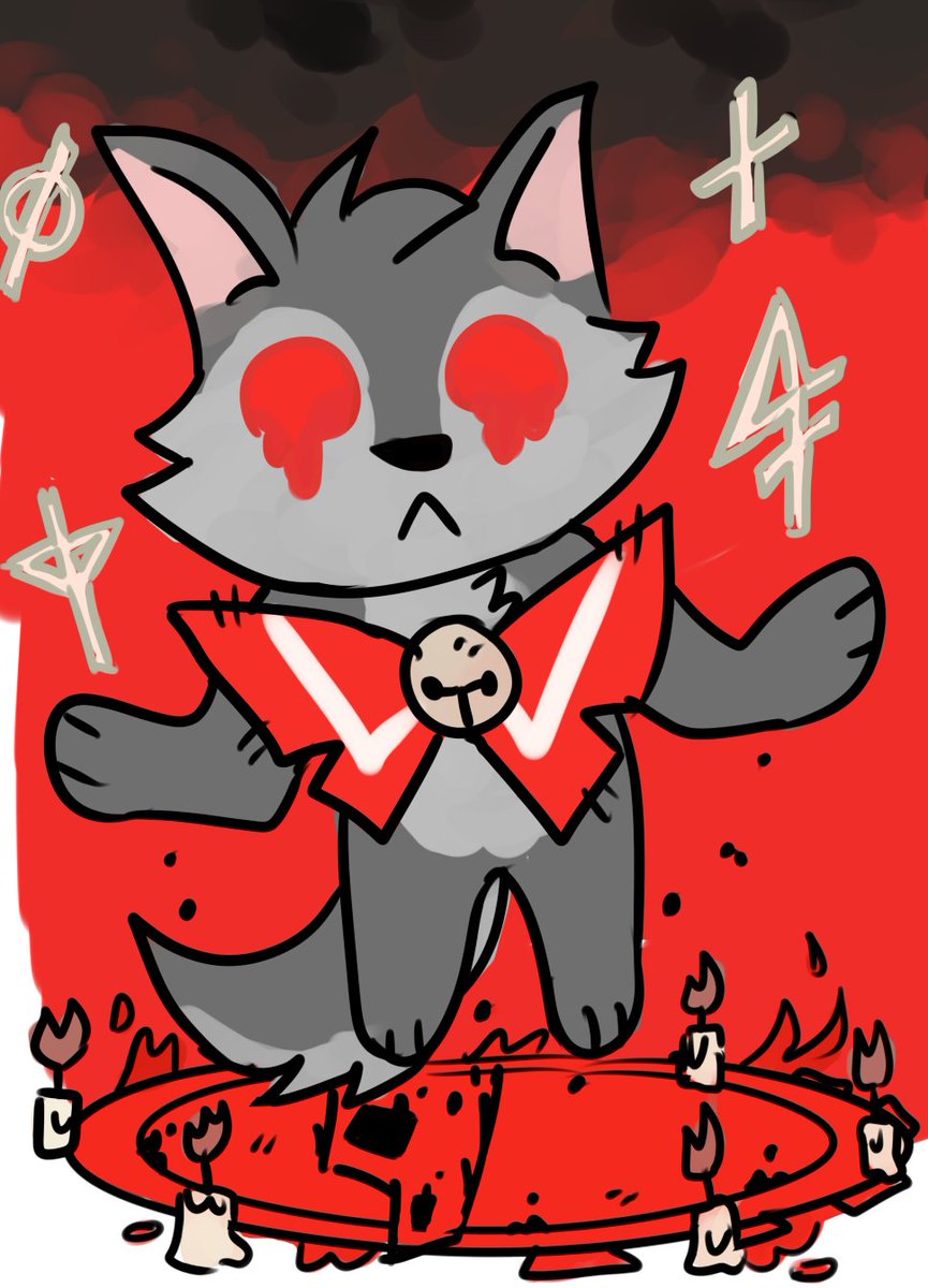a_demise's tweet photo. Reinstalled paint tool SAI and tested it with a Cult of the Wolf Fanart :) #wolfcult #cultofthelamb #wolfmachina #artistontwitter https://t.co/YWCulZqvQn