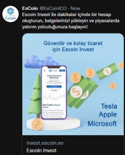 Escoin Türkiye (@escointurkiye) on Twitter photo 