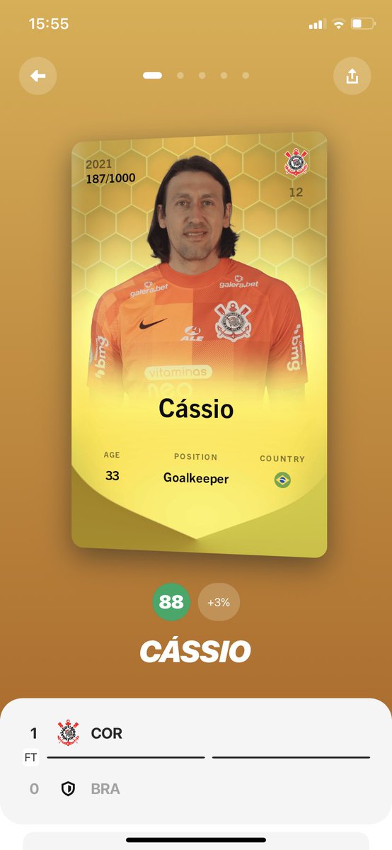AmericaSorare's tweet photo. @Corinthians @Sorare O gigante é jogador fixo do meu time todas as semanas.

Novos jogadores! Novos jogadores esse link para ganhar 1 carta grátis após 5 leilões: https://t.co/KW5lLJzr1E https://t.co/XFLgIRjYT2