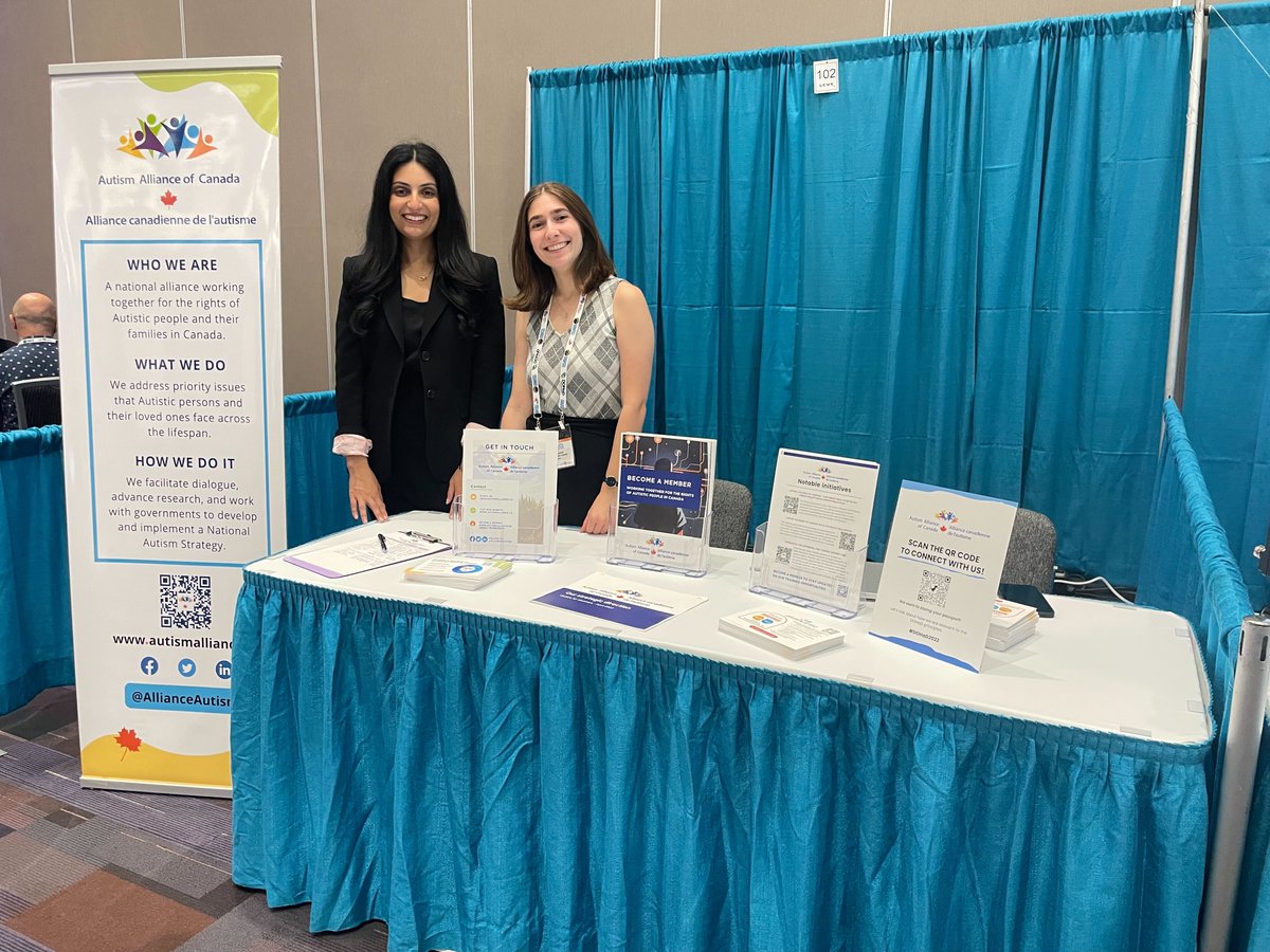 Autism Alliance of Canada (@allianceautism) on Twitter photo Are you at #DOHaD2022? If so, be sure to visit us at Exhibitor Booth #102!
Meet our Director of Scientific & Data Initiatives, Dr. <a href="/DeepaSingal/">Dr. Deepa Singal</a> and our Research Coordinator, <a href="/D_Pearlston/">Danielle Pearlston</a> to learn about our initiatives, such as the #AutismDataCollaborative, @RWAWorks & <a href="/TheCJAE/">The Canadian Journal of Autism Equity</a>! Are you at #DOHaD2022? If so, be sure to visit us at Exhibitor Booth #102!
Meet our Director of Scientific & Data Initiatives, Dr. <a href="/DeepaSingal/">Dr. Deepa Singal</a> and our Research Coordinator, <a href="/D_Pearlston/">Danielle Pearlston</a> to learn about our initiatives, such as the #AutismDataCollaborative, @RWAWorks & <a href="/TheCJAE/">The Canadian Journal of Autism Equity</a>!