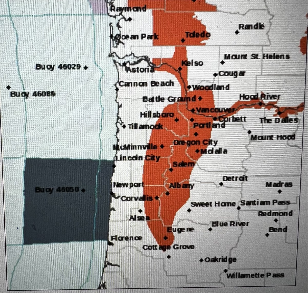 Alt_ed_ology's tweet photo. #DELWx student ambassador alert: heat advisory in effect from 12-9pm today 8.30.22 temps at 78° when students did observations this am. They wanted to share how fast temps are rising- #StayCool #StayWxAware #WxOr @NWSPortland @multco @WRNAmbassadors https://t.co/74nNSaU0PV