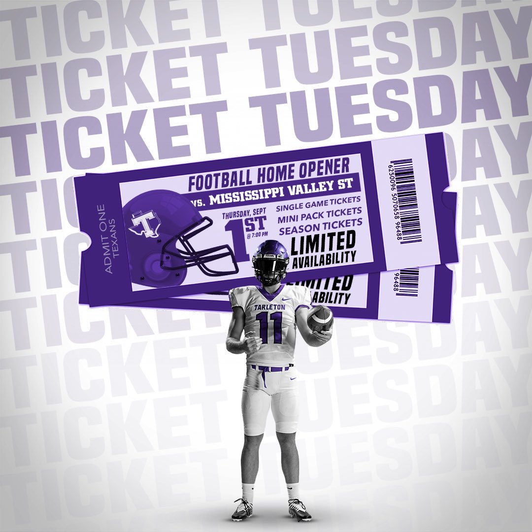 It's 𝙜𝙖𝙢𝙚 𝙬𝙚𝙚𝙠 for Texan Football, so take advantage of this #TicketTuesday to get your tickets! There's a limited supply of single game, mini packs, and season tickets left, so buy now to help pack Memorial Stadium!

🔗bit.ly/3dWZ27i

#TexanNation x #BleedPurple