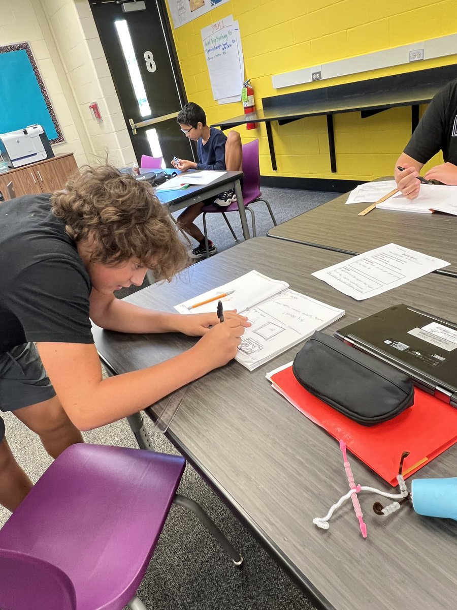 Students in STEM 1 are using the engineering design process to design a shelter to protect their animal for the sun! Their creativity is inspiring, can’t wait to see what they make!