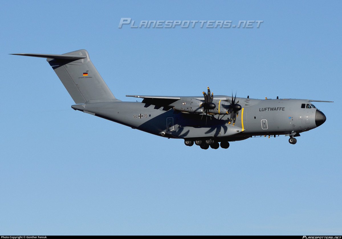 fabsenbln's tweet photo. German 🇩🇪 Air Force A400M (reg. 54+15 - 3E826F ) with Medevac callsign #GAFMED1 flew this morning from Wunstorf Air Base into Africa, most likely Niamey.
Currently heading back to Germany. https://t.co/Nv4PKNzSQn