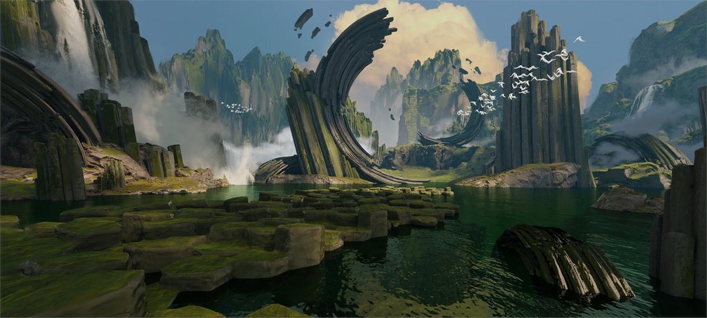 terraformart's tweet photo. Elisus Monuments, designed for the new Cloud Castles game by our Environment Concept Artist Andy Walsh @andywalshart
Art Director - Dan Fadness
Creative Director - Finnian MacManus @fmacmanus
#cloudcastles #gamedev #visdev #gamedesign #conceptart #rpg #fantasy #fantasyart https://t.co/cOjtjCsP4e