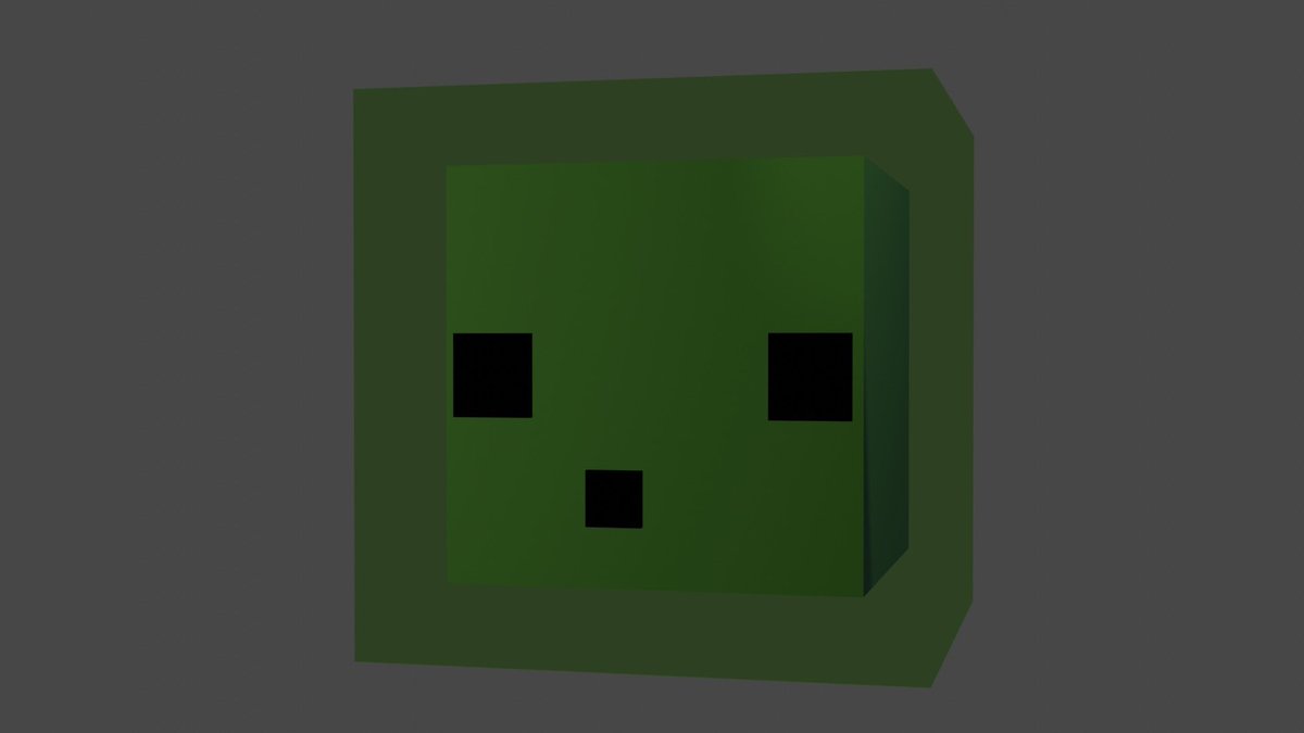 InsaneSpringBun's tweet photo. So I was bored and was given an easy suggestion to model a slime.
#digitalart #Minecraft #MinecraftSlime #Blender3d https://t.co/6EtQOJEfWJ
