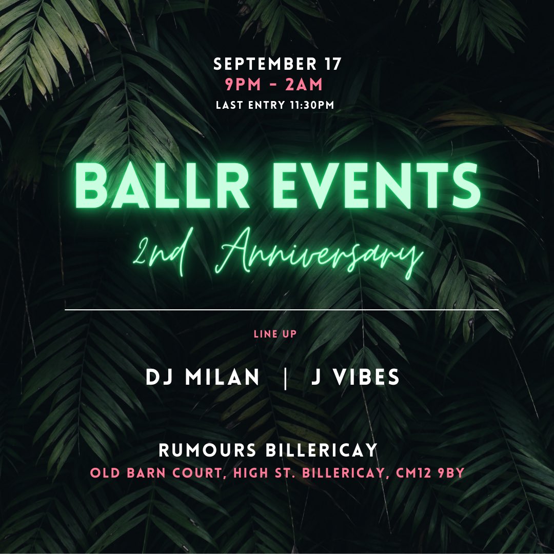 We are proud to introduce BALLR EVENTS 💚

We aim to grow the family even bigger on the pitch as well as off the pitch! YOU all thought we just stopped with the vibes on the pitch however, we’re gonna show you what it’s like to be apart of the BALLR vibes off the pitch too! 🔥🎉