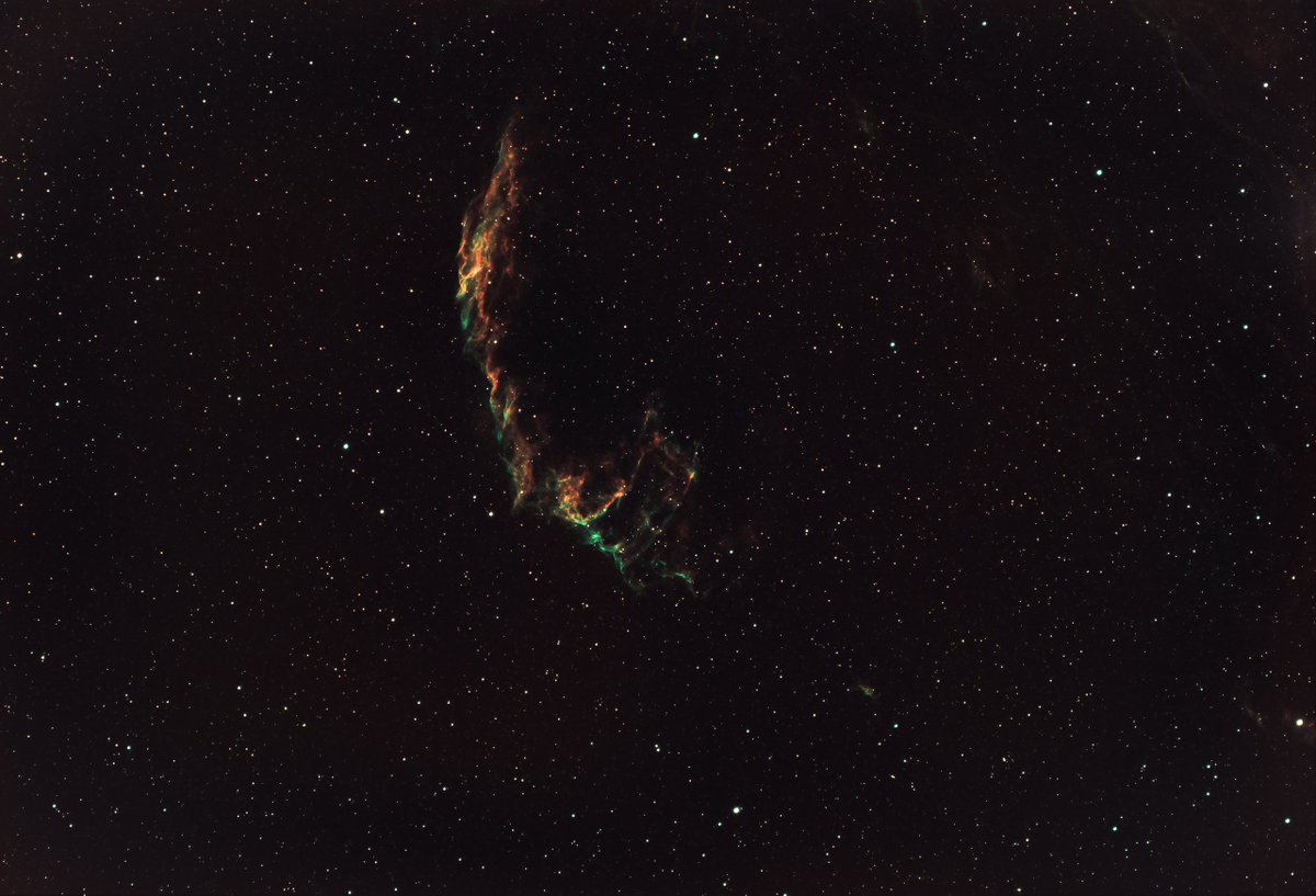 MCSpaceLounge's tweet photo. 2021.07.04 – Veil Nebula https://t.co/knoJCBQeqL #ASI294MC #AsiAirPro #Astronomy #Astrophotography #DeepSpaceObject #DSO #HEQ5 #IC1340 #Meade #NebulaVeil #EasternVeilNebula #ZWO https://t.co/cvuFwjxqoA