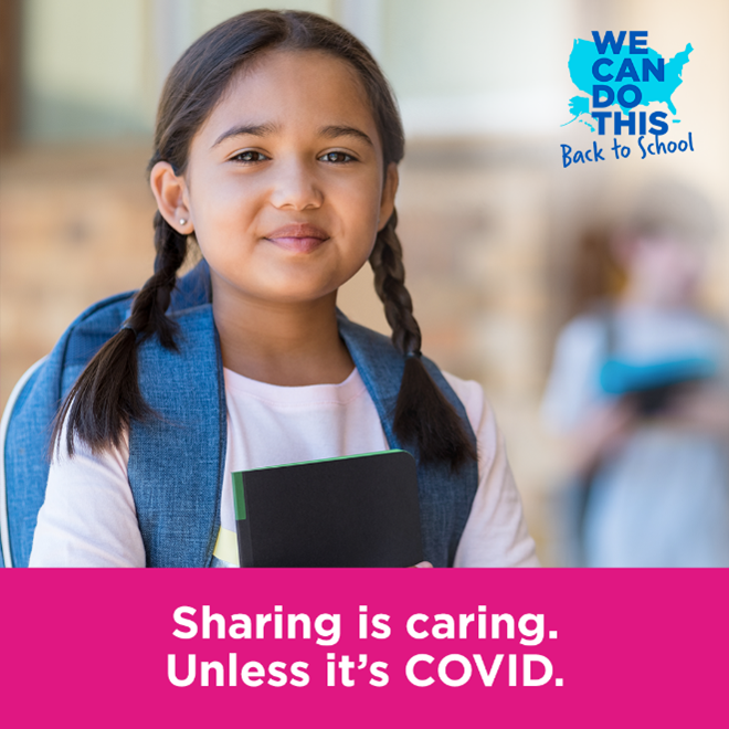 The best way to protect students from COVID is to get them vaccinated. #VaxToSchool #WeCanDoThis