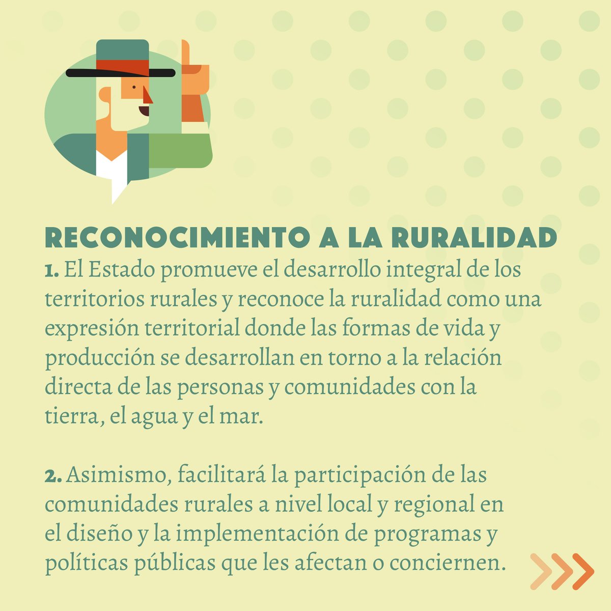 Rimisp's tweet photo. 🌱 Ruralidad en la nueva Constitución 🇨🇱
El proceso constituyente chileno ha permitido visualizar a la ciudadanía rural como nunca se había hecho.
A continuación dejamos los principales artículos relacionados a la ruralidad. https://t.co/cmVgM8RX4Q