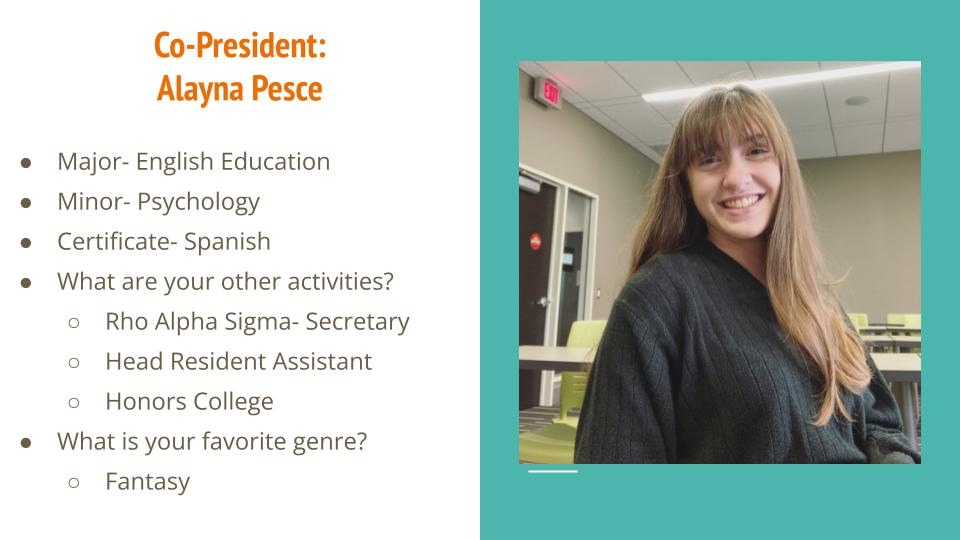 NCTEIUP's tweet photo. Before our first meeting we will be introducing this year's NCTE-IUP officers! First up is Alayna, one of our co-presidents! https://t.co/aLwpGCzcDF