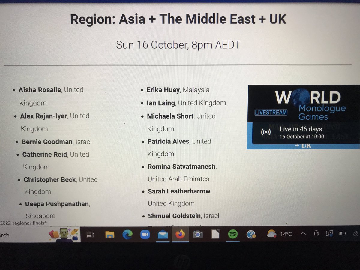 Pleased to say I am through to the regional finals of The World Monologue Games again. Performing ‘Divided Loyalties’ by ⁦<a href="/PoetPollard/">LeePollardPoet</a>⁩. Watch this space for details on how to watch &amp; vote! <a href="/act4tv/">act4tv</a> ⁦<a href="/NatalieGavin/">Natalie Gavin</a>⁩ ⁦<a href="/AtiusManagement/">ATIUS</a>⁩ #Newwriting #matureactor
