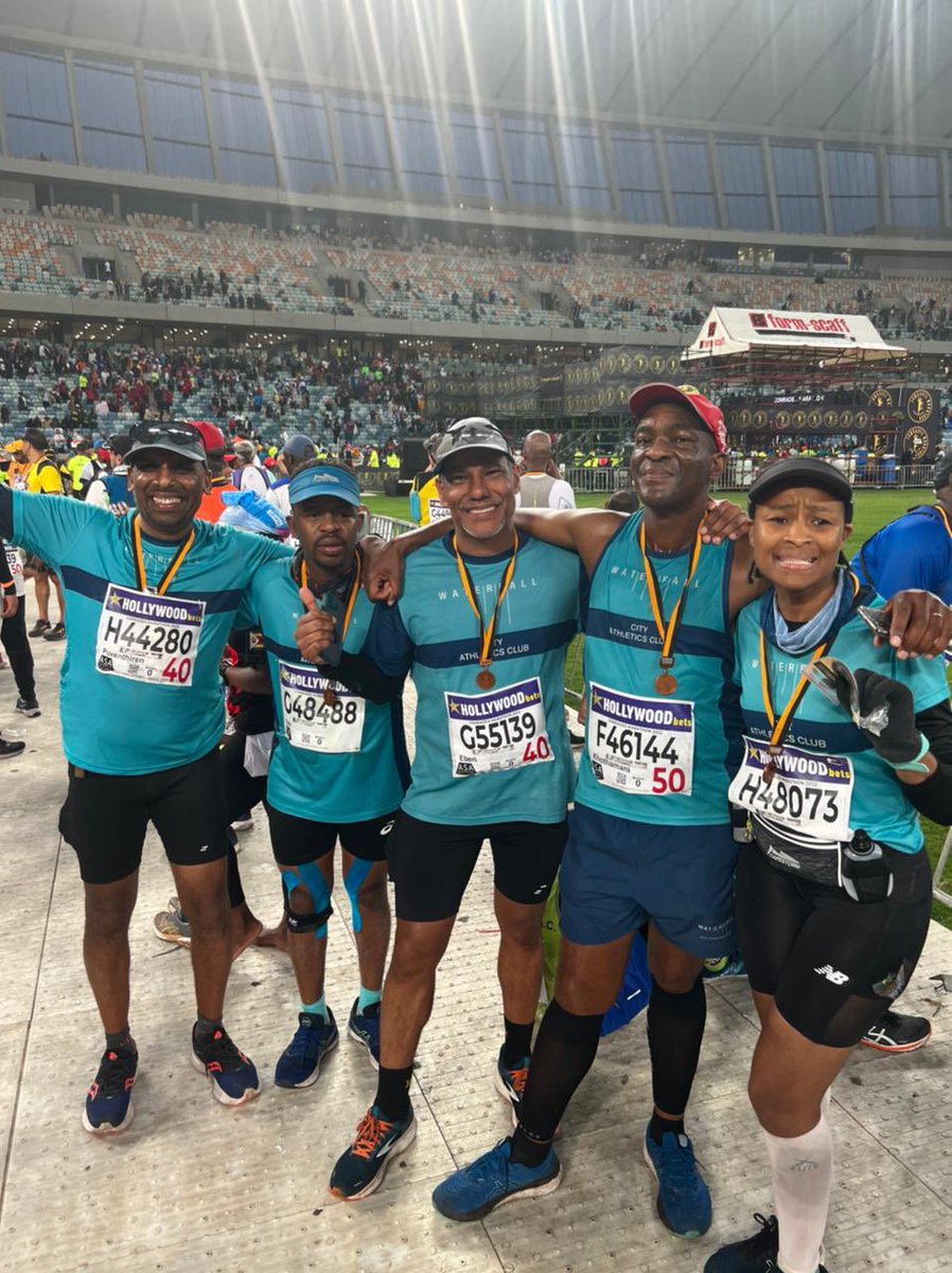 waterfallcityac's tweet photo. Well done to our runners who ran Comrades! 😃🎉
You guys are amazing and we are super proud of all of you 🌊💙🌊💙
#WaterfallCityAc
#Reakitima https://t.co/AKWEP3N8iB
