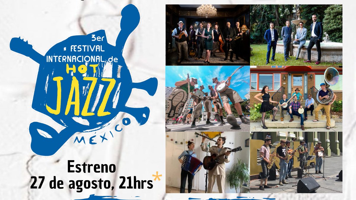 FihjMx's tweet photo. Los conciertos virtuales de esta emisión del Festival los pueden disfrutar en: 
Concerts availables at:
https://t.co/8HjsugtKUC
Que la música nos vuelva a unir, digging on swing!
#jazzonline #conciertosvirtuales #conciertosjazz #conciertoshotjazz #hotjazzconcerts #hotjazzmx https://t.co/EVdvsrNbqn