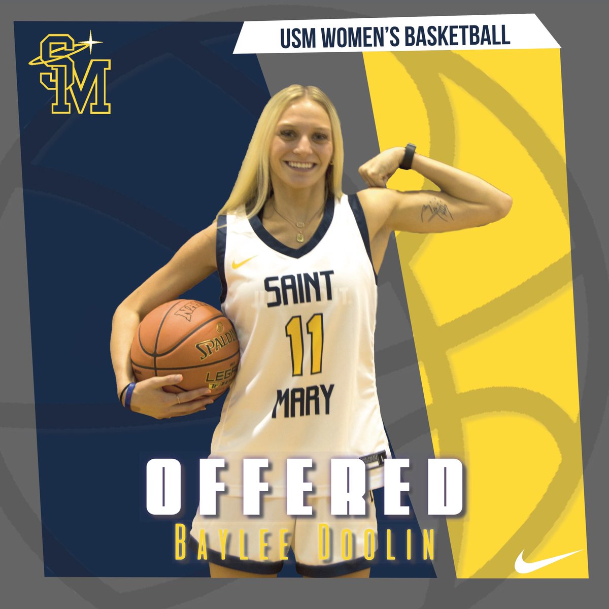 blessed to receive an offer from Saint Mary’s University thank you to <a href="/AndyKelley47/">Andy Kelley</a> <a href="/DonShipman49/">Coach Ship</a> <a href="/coachSkupa/">Mackenzie Skupa</a> <a href="/WillisAllen14/">Willis Allen</a> for a great visit💛