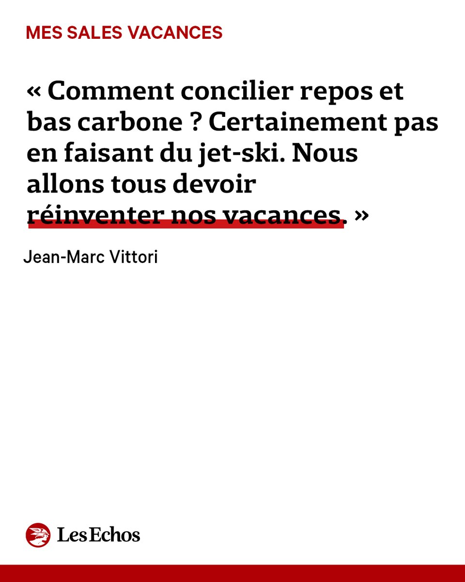 LesEchos's tweet photo. "Le tourisme s'est développé à grande échelle depuis la seconde moitié du XXe siècle en profitant d'une énergie abondante et bon marché. Cette ère va se refermer d'une manière ou d'une autre." ✈

CHRONIQUE de @JMvittori ⤵

https://t.co/AOeT0eJc9L https://t.co/F7Sns8fMRt