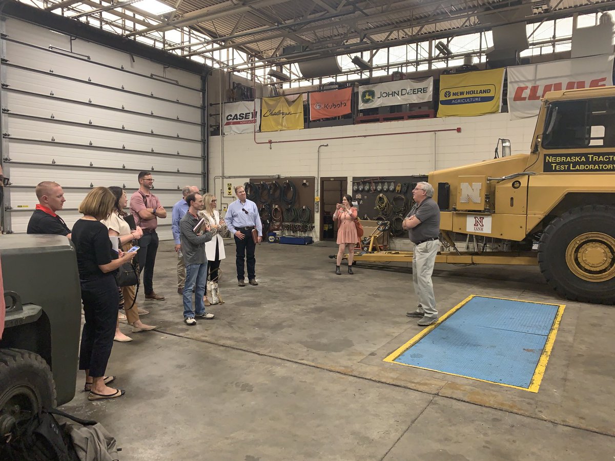 nebr_matt's tweet photo. Excited to host Nebraska and Agriculture Committee Congressional staff this week to learn about University of Nebraska work in transformational agriculture including robotic tractor at Tractor Test Lab and countering ag terrorism ⁦@NCITE_COE⁩ and ⁦@UNL_IANR⁩. https://t.co/Uff5sqQmFi