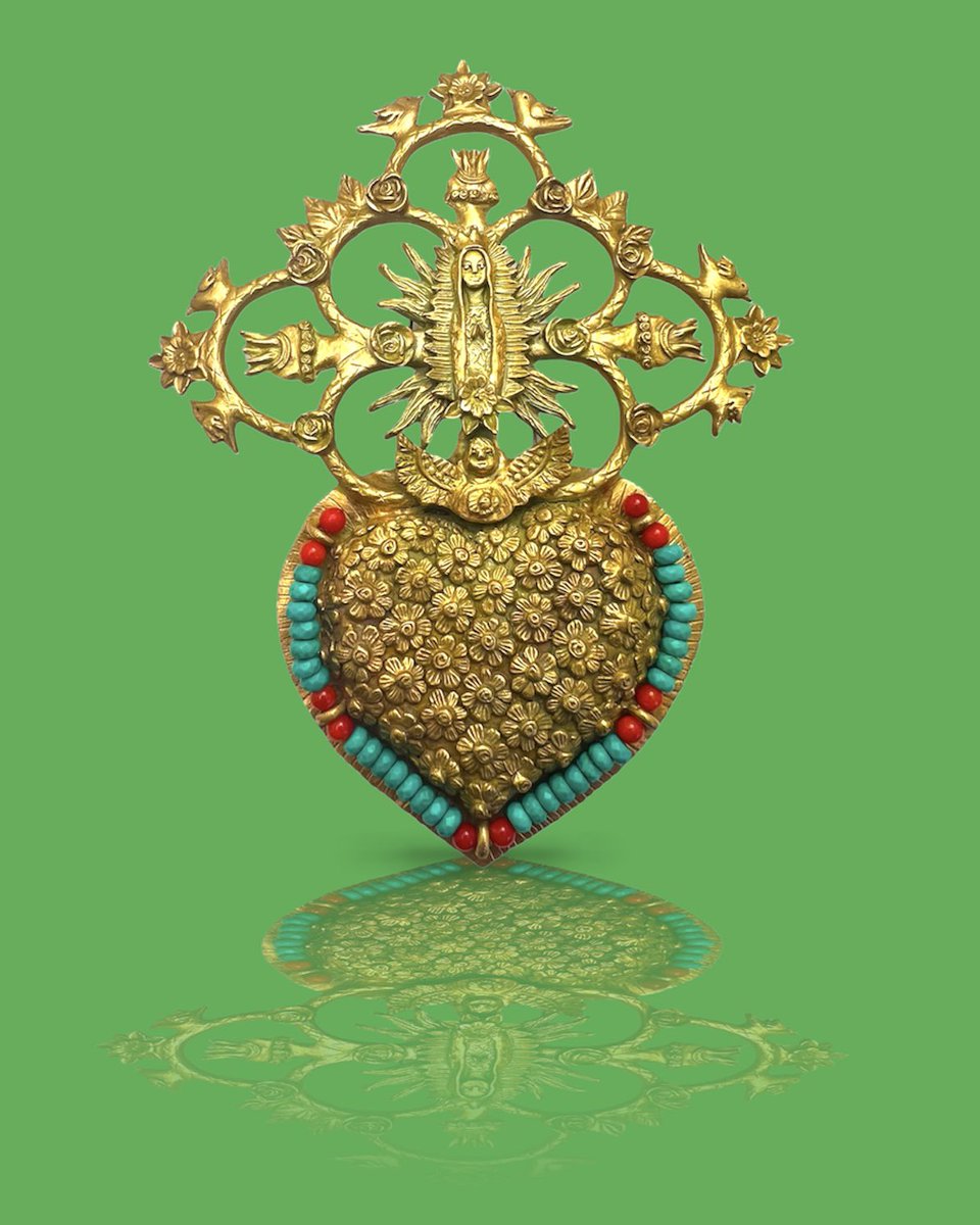 LorenaAngulo's tweet image. Milagro Heart Tree of Life
2022
Brooch/Pendant
Bronze, turquoise and Coral.