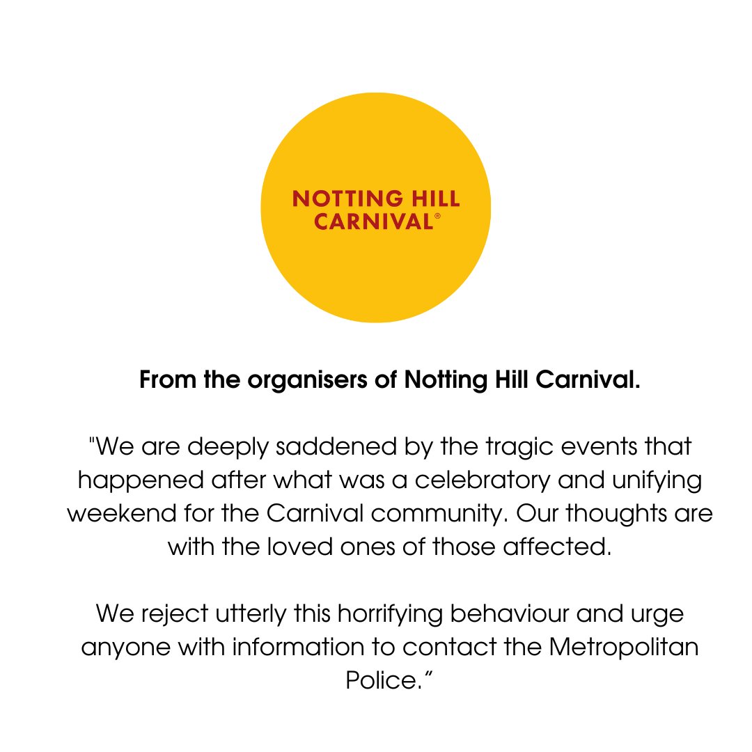 From the organisers of Notting Hill Carnival.