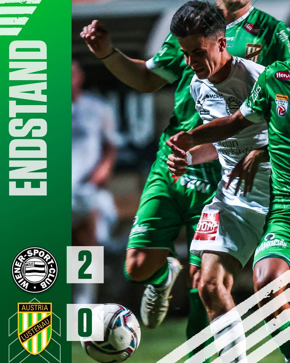 AustriaLustenau's tweet photo. Endstand 2:0, der @WienerSportClub gewinnt in der 2. Runde des #oefbcup, für uns ist die Cupsaison damit leider beendet.
———
🟢⚪ #wscalu #lustenau https://t.co/DOJKbAR4Yz