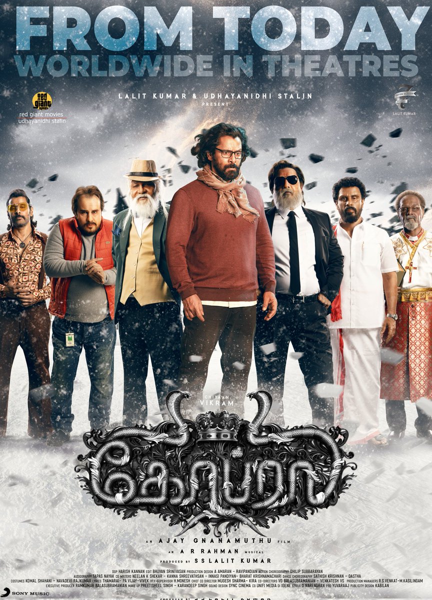 joemichaeljohn's tweet image. Its #ChiyaanDay 
Finally after a long time im gonna meet my #Chiyaan #Veera #Adheera #DhruvaNatchathiram on screen!!! @chiyaan #CobraFromToday 
My best wishes to #ChiyaanVikram &amp;amp; @AjayGnanamuthu &amp;amp; @arrahman @7screenstudio &amp;amp; @RedGiantMovies_ &amp;amp; entire cast &amp;amp; crew of #Cobra !!!