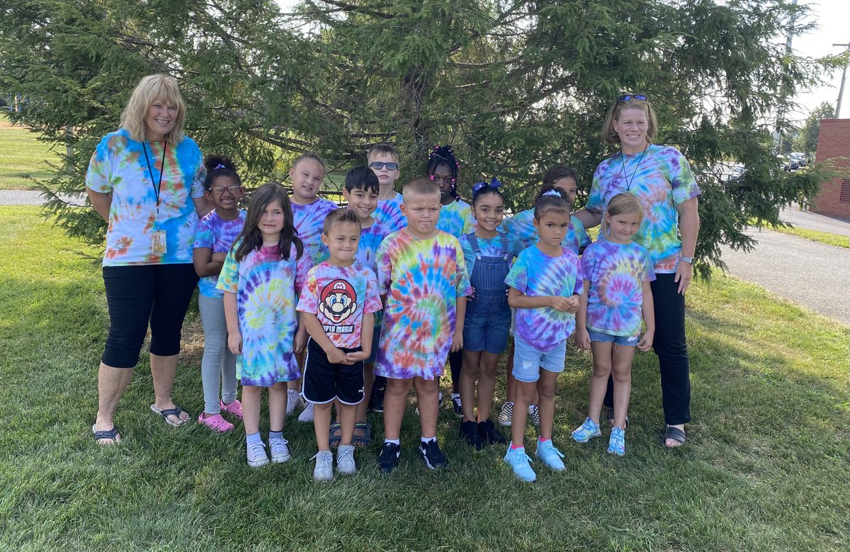 Mrs. Rohm's class is building class community... The students made tie dye shirts and then everyone wore the shirts for Tie Dye Tuesday. They looked AWESOME!!! <a href="/hempfield/">Hempfield SD</a>