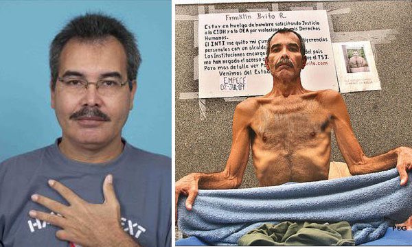 12 años de la muerte de Franklin Brito, tras su huelga de hambre por su propiedad expropiada por el Gobierno de Chávez. "Franklin huele a formol" dijo el funcionario de Chávez, Andrés