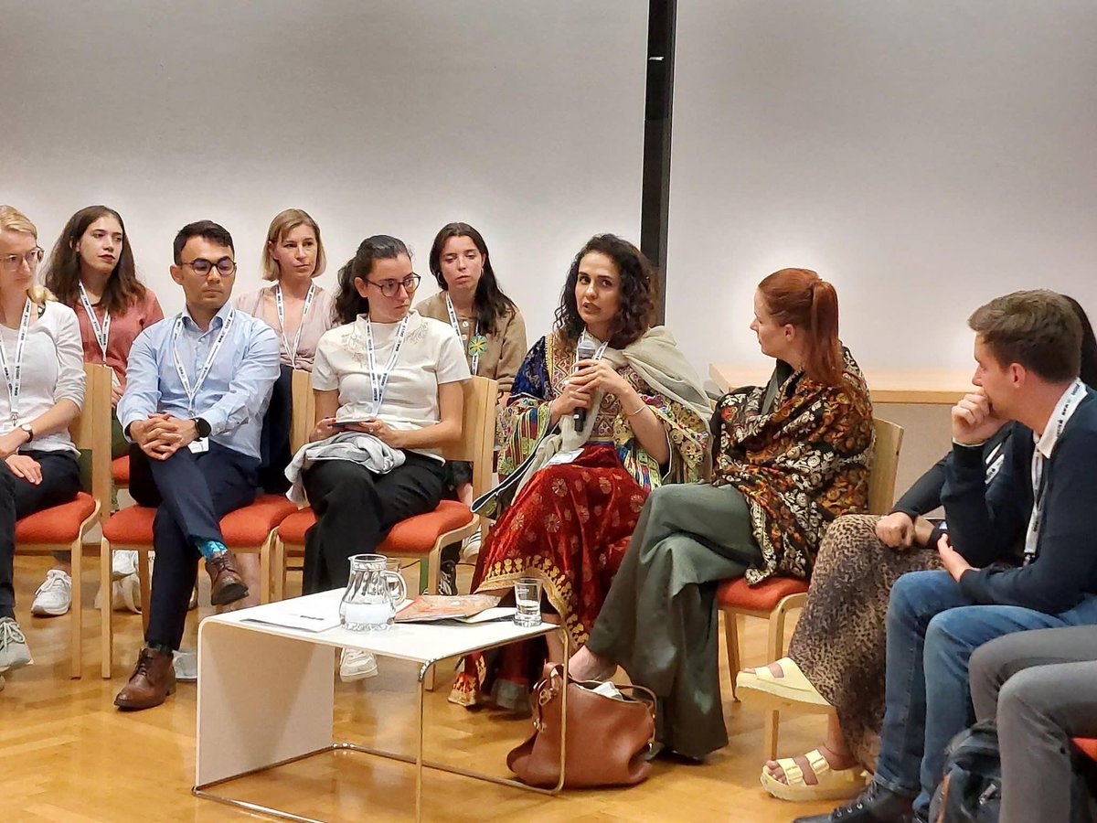 NargisMommand's tweet photo. It was a great honor to be a participant in @forumalpbach this year. It’s where I talk about the first worst anniversary of the Taliban takeover of Afghanistan and the worst situation of education, especially for women.@FlorenceGaub https://t.co/CwKL9X90lz