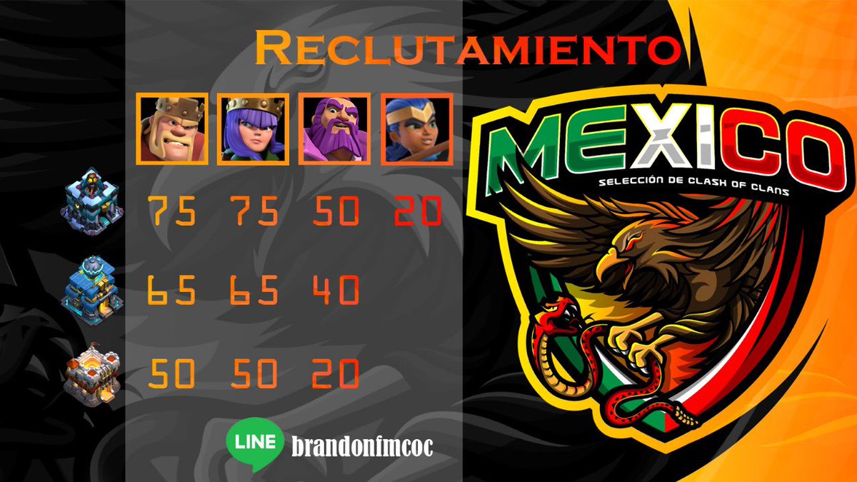 Estamos reclutando para nuevos torneo, también si eres th14 puedes participar, dejamos discord para agilizar el proceso discord.gg/vbEHaqgcHt